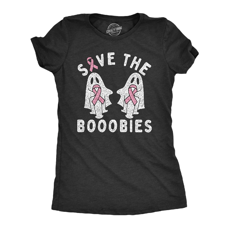 Embroidered Women T Shirt with Intricate DetailsSave The Booobies Women's T Shirt