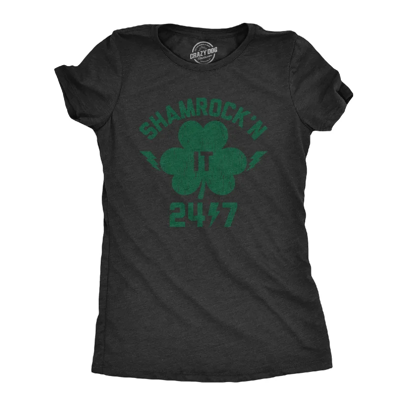 Embroidered Women T Shirt with Intricate DetailsEmbroidered Women T Shirt with Intricate DetailsShamrock'n It 24/7 Women's T Shirt