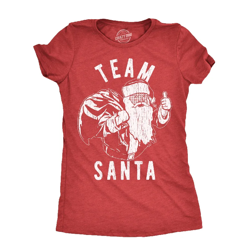 Crew Neck Women T Shirt with a Timeless DesignTeam Santa Women's T Shirt