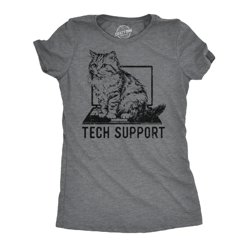 Graphic Print Women T Shirt for a Trendy StatementGraphic Print Women T Shirt for a Trendy StatementTech Support Women's T Shirt
