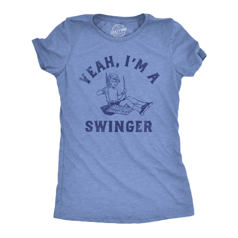 Tie - Dye Women T Shirt with a Bohemian VibeTie - Dye Women T Shirt with a Bohemian VibeYeah Im A Swinger Women's T Shirt