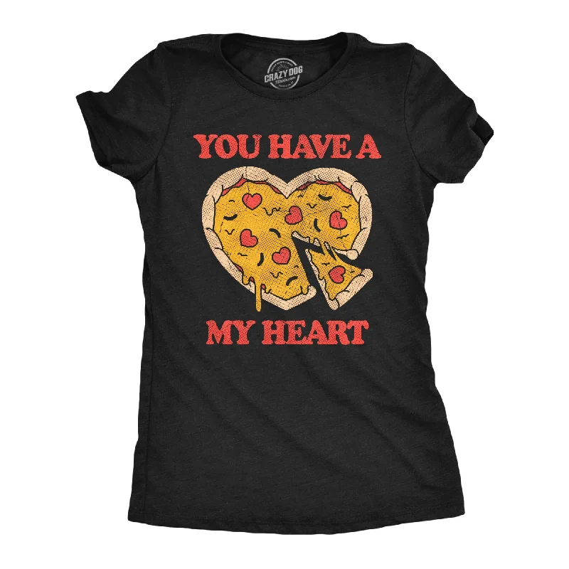 Striped Women T Shirt in a Classic PatternStriped Women T Shirt in a Classic PatternYou Have A Pizza My Heart Women's T Shirt