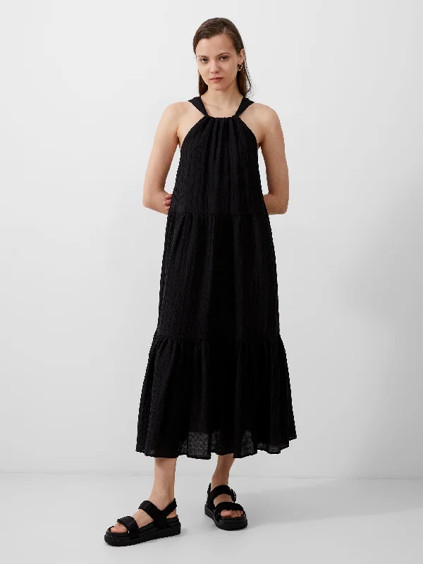 Mini Women Dress with a Short Hem for a Young and Trendy StyleMini Women Dress with a Short Hem for a Young and Trendy StyleAleska Textured Midaxi Dress