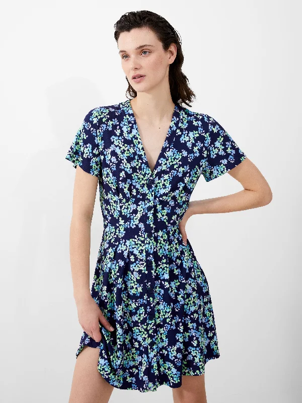 Ruffled Women Dress with Multiple Layers for a Playful and Girly StyleRuffled Women Dress with Multiple Layers for a Playful and Girly StyleBenedetta Meadow V-Neck Dress