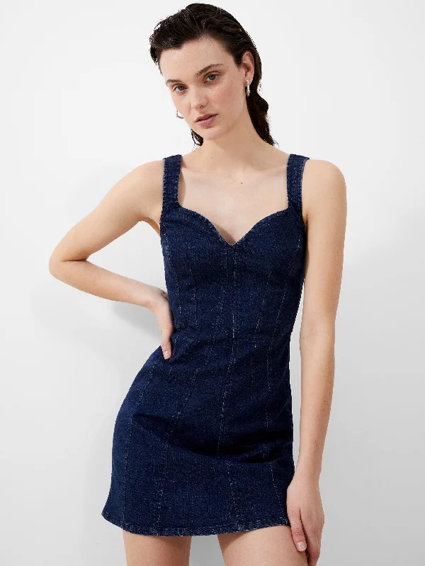 Ball Gown Women Dress with a Full Skirt for a Princess - like LookBall Gown Women Dress with a Full Skirt for a Princess - like LookCara Denim Mini Dress