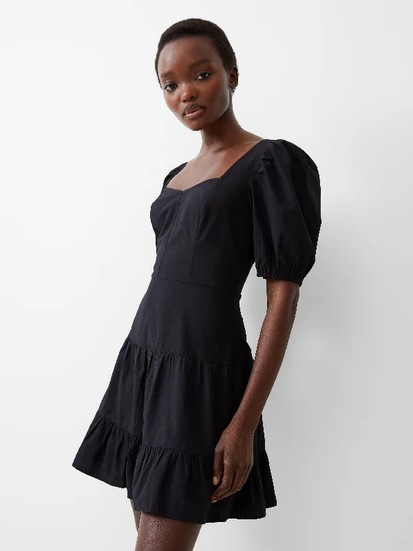 Little Black Women Dress with Sequins for a Glamorous Night OutLittle Black Women Dress with Sequins for a Glamorous Night OutCotton Sweetheart Mini Dress