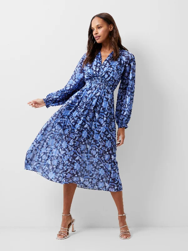 Plus Size Women Dress with a Flattering A - Line Cut for Comfort and StylePlus Size Women Dress with a Flattering A - Line Cut for Comfort and StyleCynthia Fauna Midi Dress