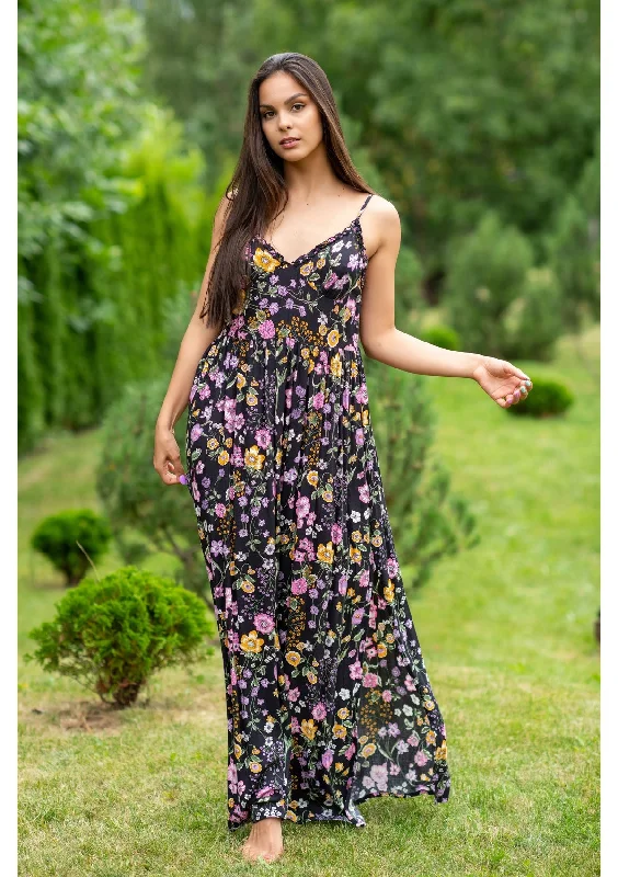 Wrap - Style Women Dress with Adjustable Fit for All Body TypesWrap - Style Women Dress with Adjustable Fit for All Body TypesDahlia Mix Flowers Dress