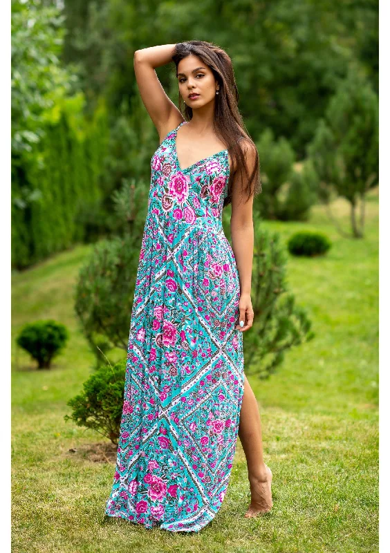 Mermaid - Style Women Dress with a Fitted Silhouette for Special OccasionsMermaid - Style Women Dress with a Fitted Silhouette for Special OccasionsDahlia Sky Roses Dress