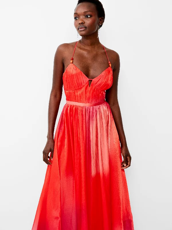 Lace - Embellished Women Dress for an Elegant and Sophisticated AppearanceLace - Embellished Women Dress for an Elegant and Sophisticated AppearanceDarryl Hallie Crinkle Maxi Dress