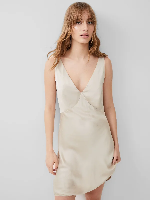 Little Black Women Dress with Sequins for a Glamorous Night OutLittle Black Women Dress with Sequins for a Glamorous Night OutEnnis Eco Satin Slip Mini Dress