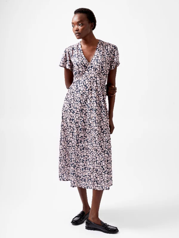 Maxi Women Dress with Floral Print for a Bohemian VibeMaxi Women Dress with Floral Print for a Bohemian VibeFleure Tea Dress