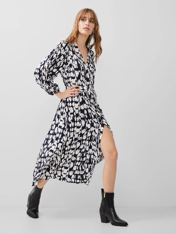 Mermaid - Style Women Dress with a Fitted Silhouette for Special OccasionsMermaid - Style Women Dress with a Fitted Silhouette for Special OccasionsIslanna Crepe Belted Dress