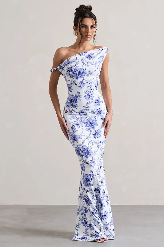 Mini Women Dress with a Short Hem for a Young and Trendy StyleMini Women Dress with a Short Hem for a Young and Trendy StyleLita | Blue Floral Twisted Asymmetric Maxi Dress