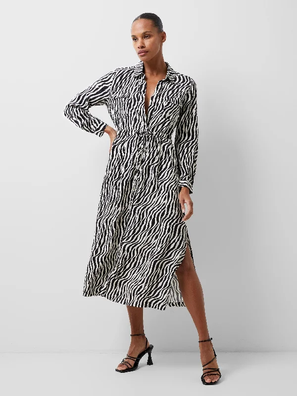 Ball Gown Women Dress with a Full Skirt for a Princess - like LookBall Gown Women Dress with a Full Skirt for a Princess - like LookSeine Eco Delphine Midi Dress