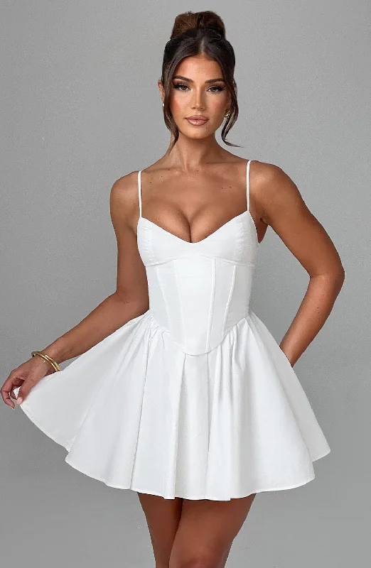 Strapless Women Dress with a Built - in Bra for Comfort and SupportAnaleigh Mini Dress - Ivory