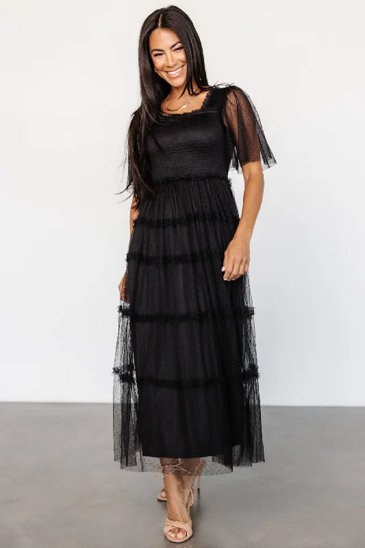 Lace - Embellished Women Dress for an Elegant and Sophisticated AppearanceBexley Tulle Dress | Black