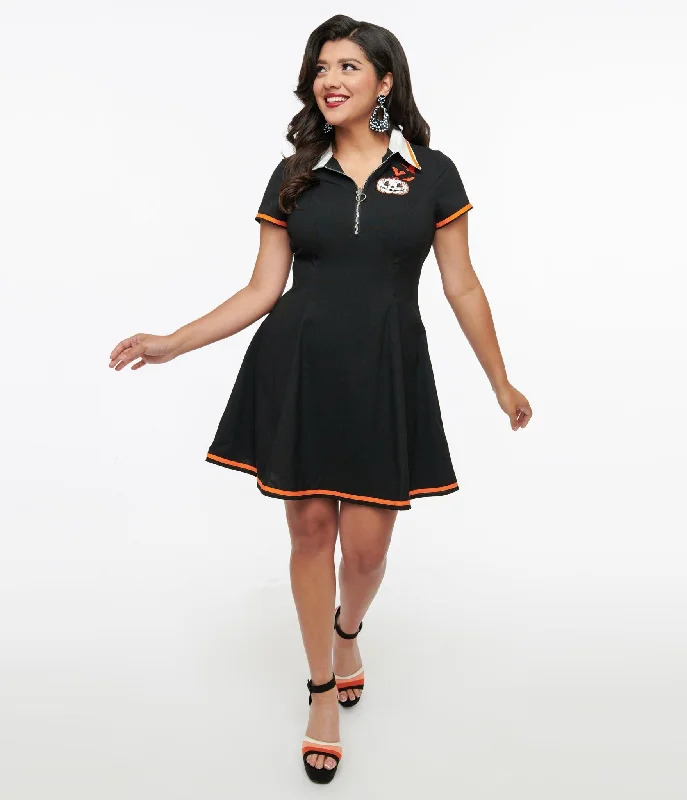 Shift Women Dress with a Simple and Classic Design for Everyday WearHell Bunny Black Jack-O-Lantern T-Shirt Dress