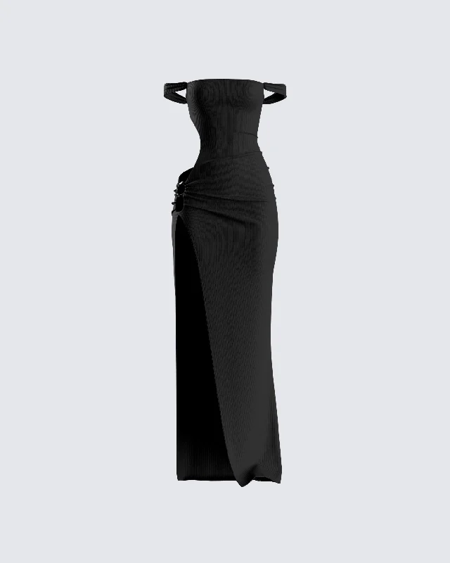 Sheath Women Dress with a Tailored Fit for a Professional LookSheath Women Dress with a Tailored Fit for a Professional LookJanine Black Cut Out Maxi Dress
