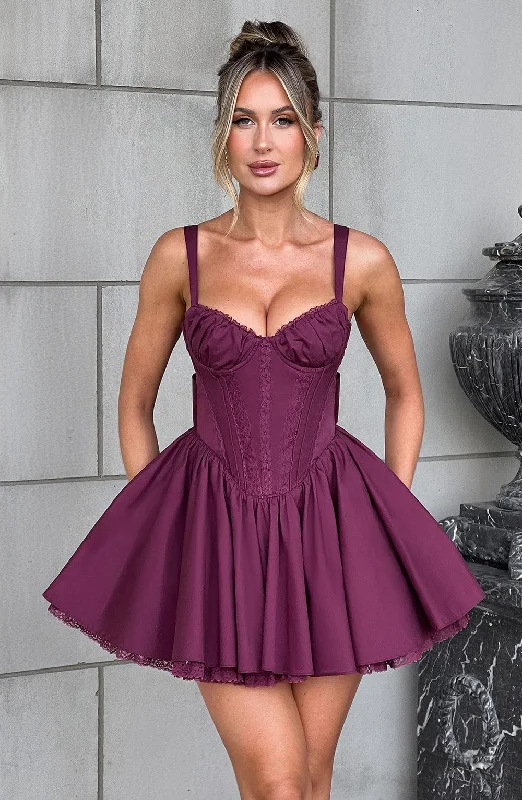 Wrap - Style Women Dress with Adjustable Fit for All Body TypesWrap - Style Women Dress with Adjustable Fit for All Body TypesJosie Mini Dress - Cherry Lacquer