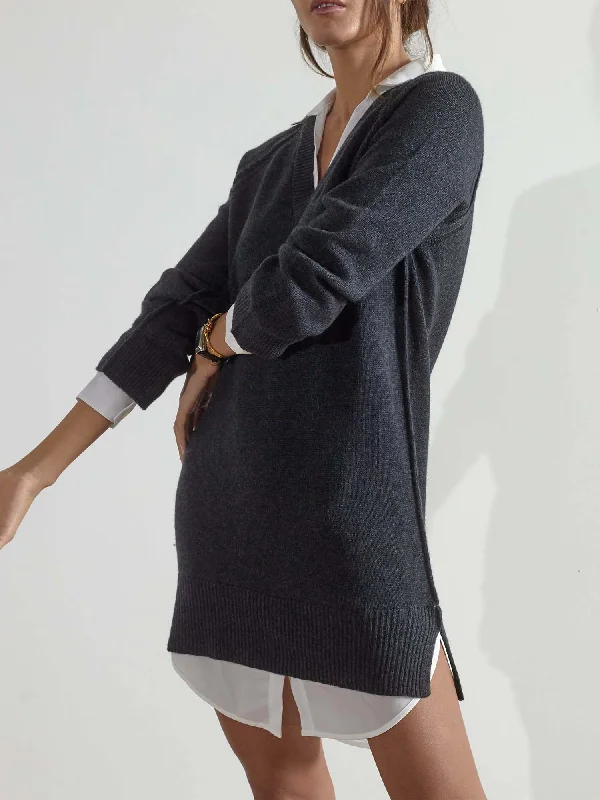 Long - Sleeve Women Dress in Velvet for a Luxurious Winter Look Long - Sleeve Women Dress in Velvet for a Luxurious Winter Look The Looker Layered V-Neck Dress Long - Sleeve Women Dress in Velvet for a Luxurious Winter Look Long - Sleeve Women Dress in Velvet for a Luxurious Winter Look The Looker Layered V-Neck Dress