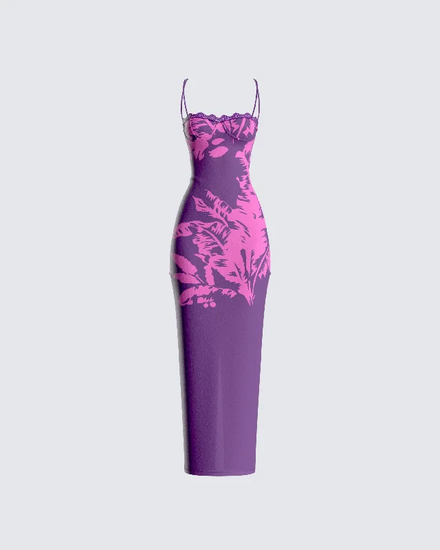 Empire Waist Women Dress to Accentuate the Bust and Conceal the WaistNessa Floral Print Maxi Dress