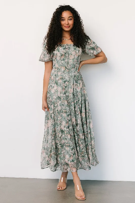 Shift Women Dress with a Simple and Classic Design for Everyday WearShift Women Dress with a Simple and Classic Design for Everyday WearRaelynn Maxi Dress | Sage Floral