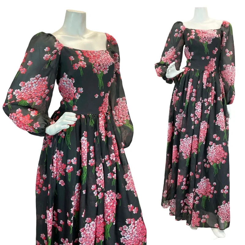 Plus Size Women Dress with a Flattering A - Line Cut for Comfort and Style Plus Size Women Dress with a Flattering A - Line Cut for Comfort and Style VT 70S ROMANTIC BLACK PINK FLORAL WEDDING PARTY MAXI DRESS 8 10