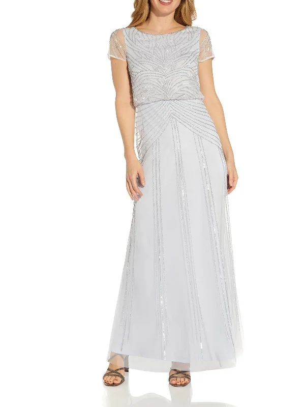 Mermaid - Style Women Dress with a Fitted Silhouette for Special Occasions Mermaid - Style Women Dress with a Fitted Silhouette for Special Occasions Womens Blouson Maxi Evening Dress