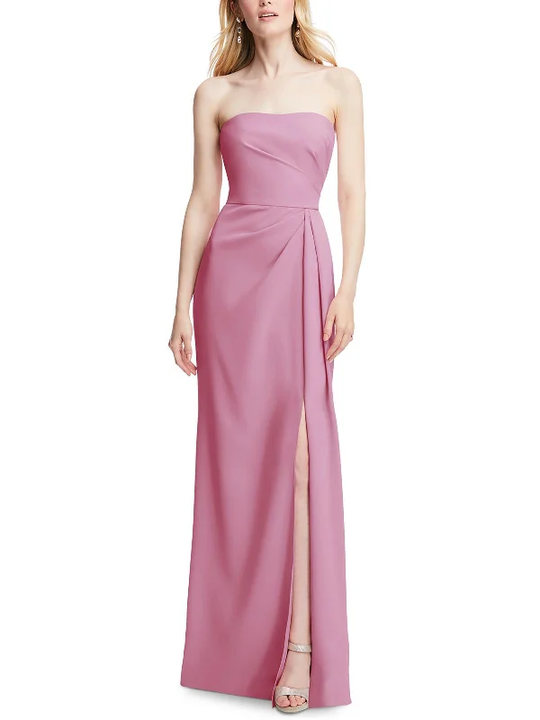 Wrap - Style Women Dress with Adjustable Fit for All Body Types Wrap - Style Women Dress with Adjustable Fit for All Body Types Womens Pleated Polyester Evening Dress