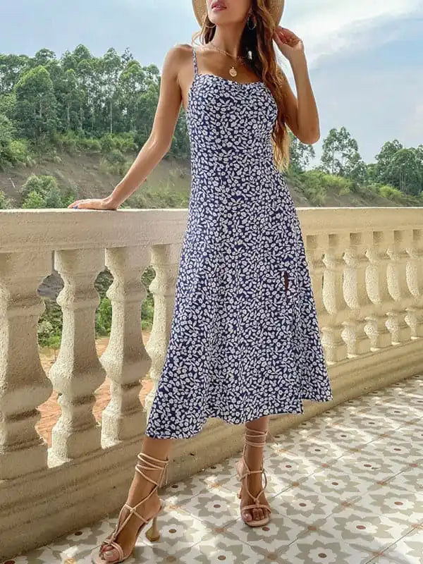 Mermaid - Style Women Dress with a Fitted Silhouette for Special Occasions Mermaid - Style Women Dress with a Fitted Silhouette for Special Occasions Women’s Printed Corset Sun Dress