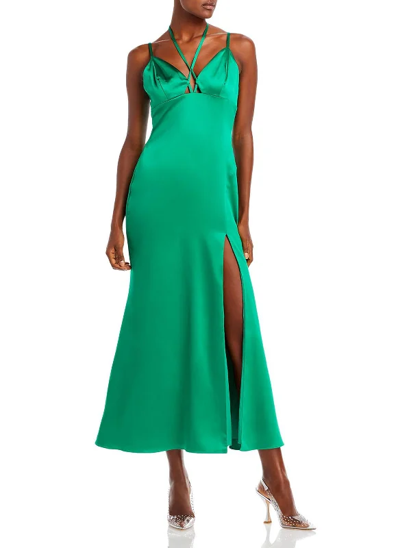 Off - the - Shoulder Women Dress for a Romantic and Feminine Look Off - the - Shoulder Women Dress for a Romantic and Feminine Look Womens Satin Halter Slip Dress