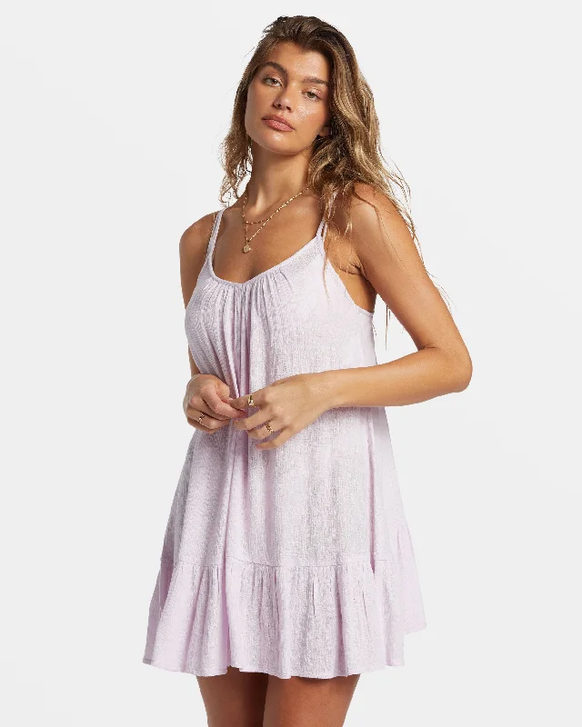 Long - Sleeve Women Dress in Velvet for a Luxurious Winter LookLong - Sleeve Women Dress in Velvet for a Luxurious Winter LookBeach Vibes Beach Cover-Up - Iced Lavender