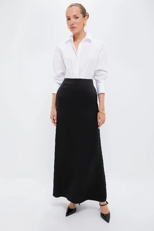 Strapless Women Dress with a Built - in Bra for Comfort and SupportStrapless Women Dress with a Built - in Bra for Comfort and SupportBlack Nile Dress