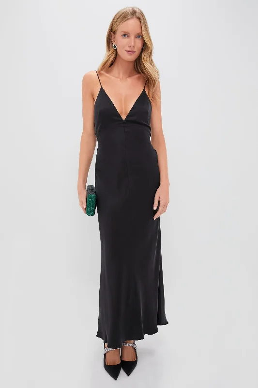 Mermaid - Style Women Dress with a Fitted Silhouette for Special OccasionsMermaid - Style Women Dress with a Fitted Silhouette for Special OccasionsBlack Ollie Maxi Dress