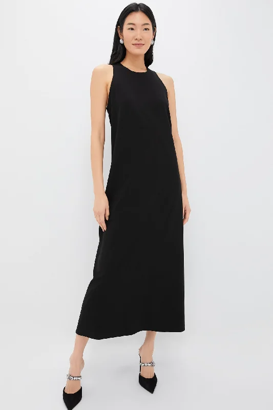 Plus Size Women Dress with a Flattering A - Line Cut for Comfort and StylePlus Size Women Dress with a Flattering A - Line Cut for Comfort and StyleBlack Portia Dress