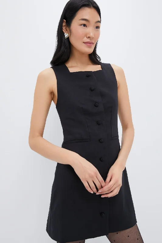 Sheath Women Dress with a Tailored Fit for a Professional LookSheath Women Dress with a Tailored Fit for a Professional LookBlack Rio Button Mini Dress