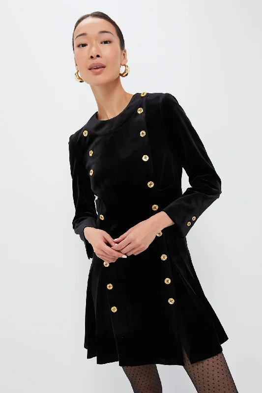 Little Black Women Dress with Sequins for a Glamorous Night OutLittle Black Women Dress with Sequins for a Glamorous Night OutBlack Velvet Whitney Dress