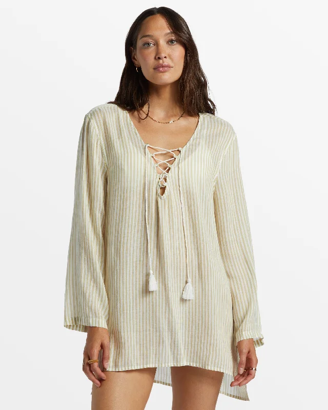Lace - Embellished Women Dress for an Elegant and Sophisticated AppearanceLace - Embellished Women Dress for an Elegant and Sophisticated AppearanceBlue Skies Beach Cover-Up - Moss Joy