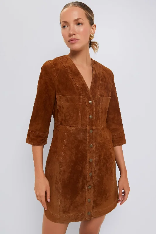 Wrap - Style Women Dress with Adjustable Fit for All Body TypesWrap - Style Women Dress with Adjustable Fit for All Body TypesCider Suede Marcus Dress