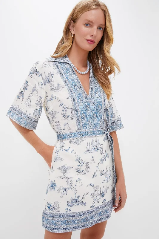 Wrap - Style Women Dress with Adjustable Fit for All Body TypesWrap - Style Women Dress with Adjustable Fit for All Body TypesCream Casa Mini Dress