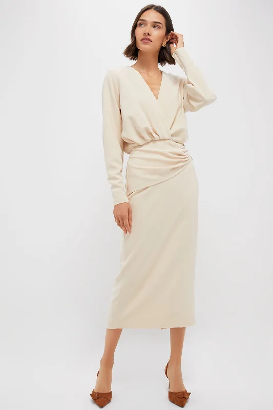 Empire Waist Women Dress to Accentuate the Bust and Conceal the WaistEmpire Waist Women Dress to Accentuate the Bust and Conceal the WaistCream Fraser Midi Dress