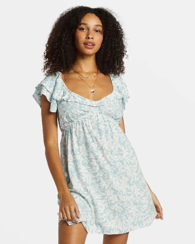 Plus Size Women Dress with a Flattering A - Line Cut for Comfort and StylePlus Size Women Dress with a Flattering A - Line Cut for Comfort and StyleEnchant Me Mini Dress - Dusk Blue