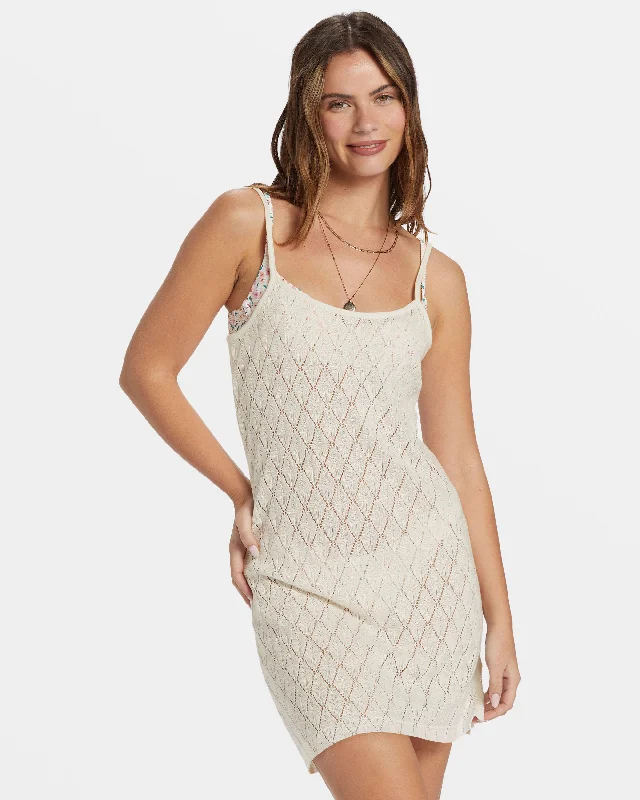 Halter Neck Women Dress to Show Off the Shoulders and NecklineHalter Neck Women Dress to Show Off the Shoulders and NecklineErin Mini Swim Cover-Up - Dove