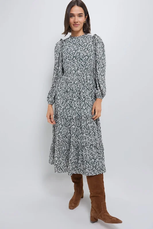 Lace - Embellished Women Dress for an Elegant and Sophisticated AppearanceLace - Embellished Women Dress for an Elegant and Sophisticated AppearanceGreen Floral Jesse Midi Dress
