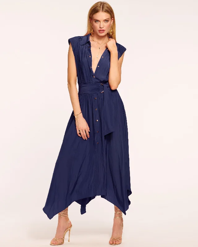 Pleated Women Dress with a Timeless and Elegant TexturePleated Women Dress with a Timeless and Elegant TextureIvy Belted Midi Dress