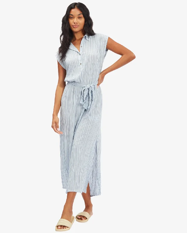 Wrap - Style Women Dress with Adjustable Fit for All Body TypesWrap - Style Women Dress with Adjustable Fit for All Body TypesLovely Ways Woven Dress - Blue Stream
