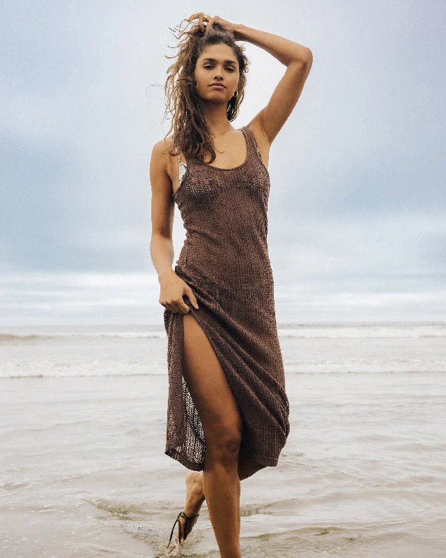 Ruffled Women Dress with Multiple Layers for a Playful and Girly StyleRuffled Women Dress with Multiple Layers for a Playful and Girly StyleLunar Days Midi Swim Cover-Up - Kona