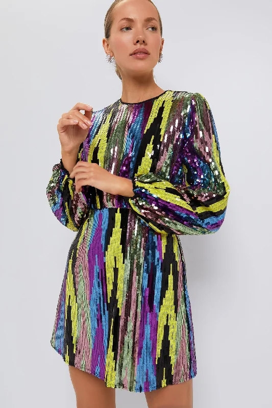 Halter Neck Women Dress to Show Off the Shoulders and NecklineHalter Neck Women Dress to Show Off the Shoulders and NecklineMulti Sequin Lola Dress
