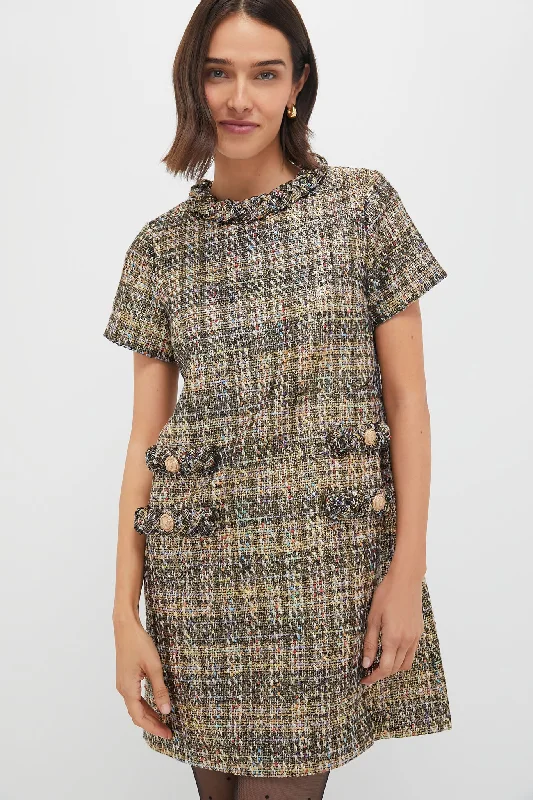 Maxi Women Dress with Floral Print for a Bohemian VibeMaxi Women Dress with Floral Print for a Bohemian VibeMulticolor Shimmer Tweed Jackie Dress